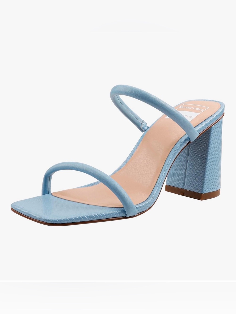 NWT Light Blue Strappy Block Heel Sandal Size  9